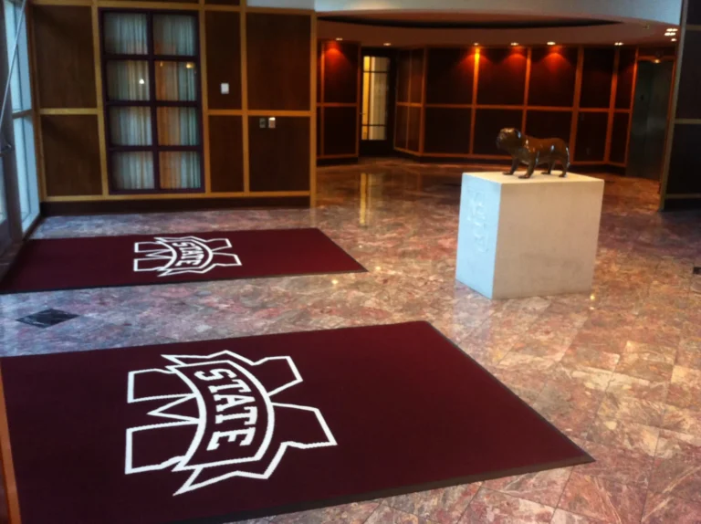 double-entry-custom-logo-mat-lobby-college